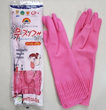 Găng tay cao su đông cầu vồng